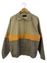 【中古】UNITED TOKYO◆シアサッカーチェックカッティングブルゾン /2/ポリエステル/BEG【メンズウェア】(4)