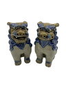 【中古】シーサー/陶器/置物/沖縄土産/琉球/インテリア雑貨/2点セット【インテリア小物・日用雑貨】