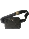 【中古】PRADA◆バッグ/ナイロン/BLK/無地【バッグ】