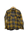 【中古】seuvasdiggin/長袖シャツ/M/コットン/YLW/チェック【メンズウェア】