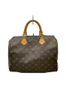 【中古】LOUIS VUITTON◆2)スピーディ30_モノグラム・キャンバス_BRW/PVC/BRW【バッグ】