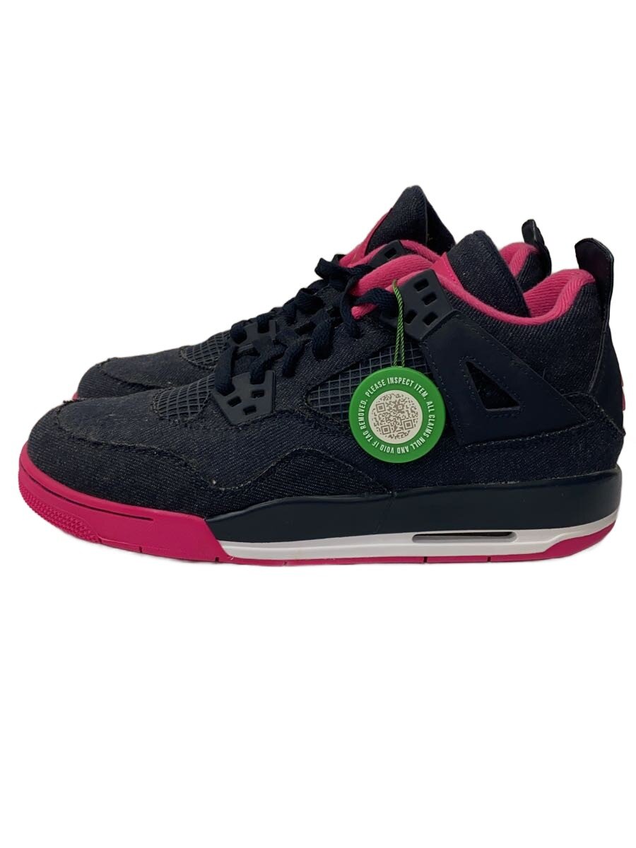 NIKE◆AIR JORDAN 4 RETRO GG/エアジョーダンレトロ/ネイビー/487724-408/25.5cm/N