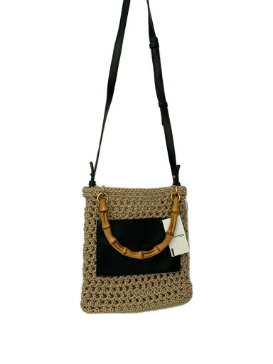 【中古】JIL SANDER◆bamboo-handle woven tote/ハンドバッグ/--/IVO/J07WC0017【バッグ】 【中古】JIL SANDER◆bamboo-handle woven tote/ハンドバッグ/--/IVO/J07WC0017【バッグ】