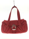 【中古】CELINE◆バッグ/レザー/RED/赤/フラップショルダー【バッグ】