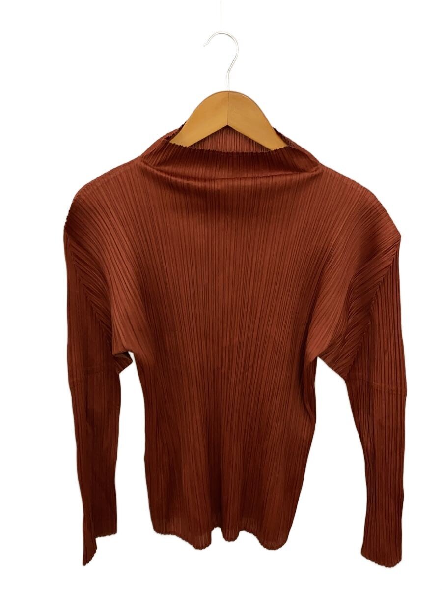 Rakuten - 【中古】PLEATS PLEASE ISSEY MIYAKE◆長袖カットソー/3/ポリエステル/BRW/PP63-JK405【レディースウェア】