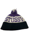 【中古】STUSSY◆ニットキャップ/--/アクリル/PUP/無地/メンズ【服飾雑貨他】