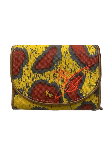 【中古】Vivienne Westwood◆3つ折り財布/--/YLW/総柄/レディース【服飾雑貨他】 【中古】Vivienne Westwood◆3つ折り財布/--/YLW/総柄/レディース【服飾雑貨他】