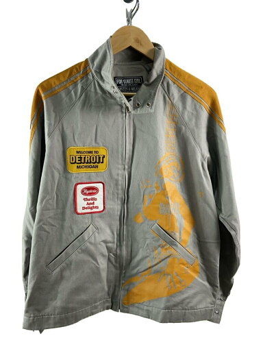 【中古】HYSTERIC GLAMOUR◆ジャケット/S/コットン/GRY/02243AB11【メンズウェア】 【中古】HYSTERIC GLAMOUR◆ジャケット/S/コットン/GRY/02243AB11【メンズウェア】