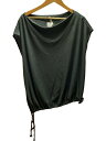 【中古】YOHJIYAMAMOTO+NOIR◆ノースリーブブラウス/2/コットン/GRY/NX-T12-052【レディースウェア】