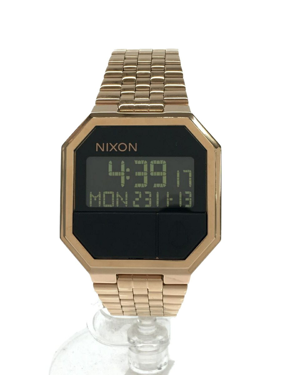 【中古】NIXON◆the re-run /クォーツ腕