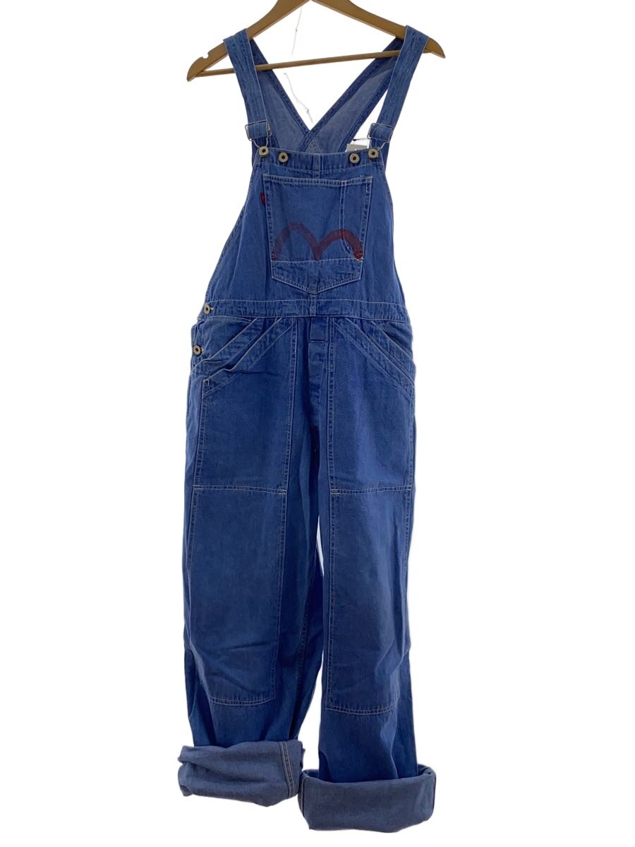 【中古】EVISU◆オーバーオール/--/コットン/IDG【メンズウェア】