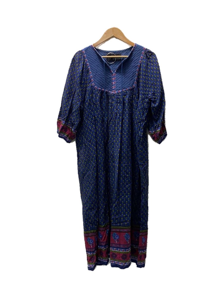 【中古】eternite de soi-e/長袖ワンピース/1/コットン/NVY/総柄/820707//【レディースウェア】