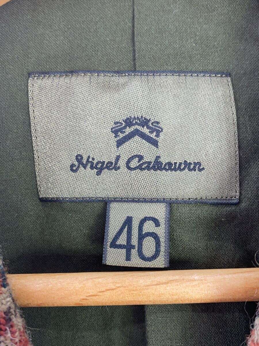 【中古】Nigel Cabourn◆ベスト/46/ウール/ブラウン/千鳥格子/8037-00-70007【メンズウェア】 3