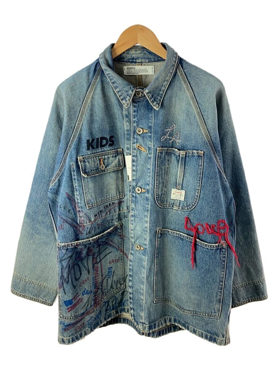 DAIRIKU◆21SS/Hand Paint Remake Cover All/デニム/L//IDG/21ss j-9
