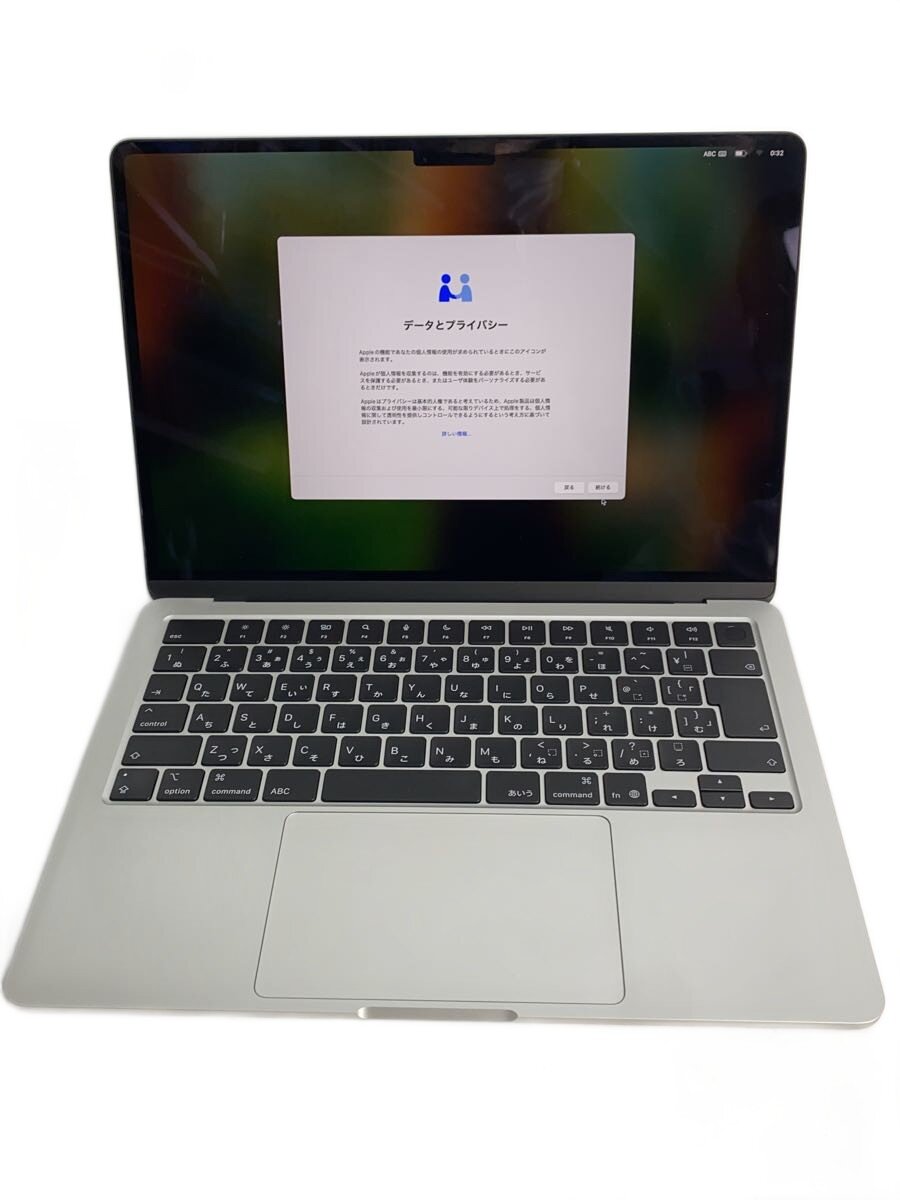 【中古】Apple◆ノートPC MacBook Air16.12(13-inch.Early2025) MW0X3J/A/その他/16【パソコン】