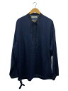 【中古】ANEI◆RIBBON TUNIC P.O. 2-TONE/リボンチュニック/3/ネイビー/紺/AN0231_S1105//【メンズウェア】