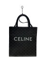 【中古】CELINE◆トートバッグ/PVC/BLK/総柄【バッグ】