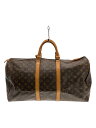【中古】LOUIS VUITTON◆キーポル55_モノグラム・キャンバス_BRW/PVC/BRW/総柄【バッグ】