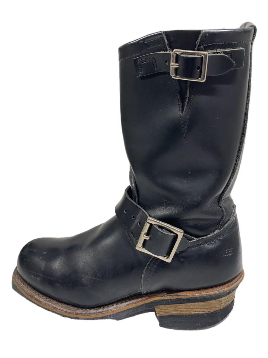 【中古】RED WING◆エンジニアブーツ/US5/BLK/レザー/D2268【シューズ】