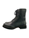 【中古】YOSUKE◆レースアップブーツ/24.5cm/BLK【シューズ】(4)