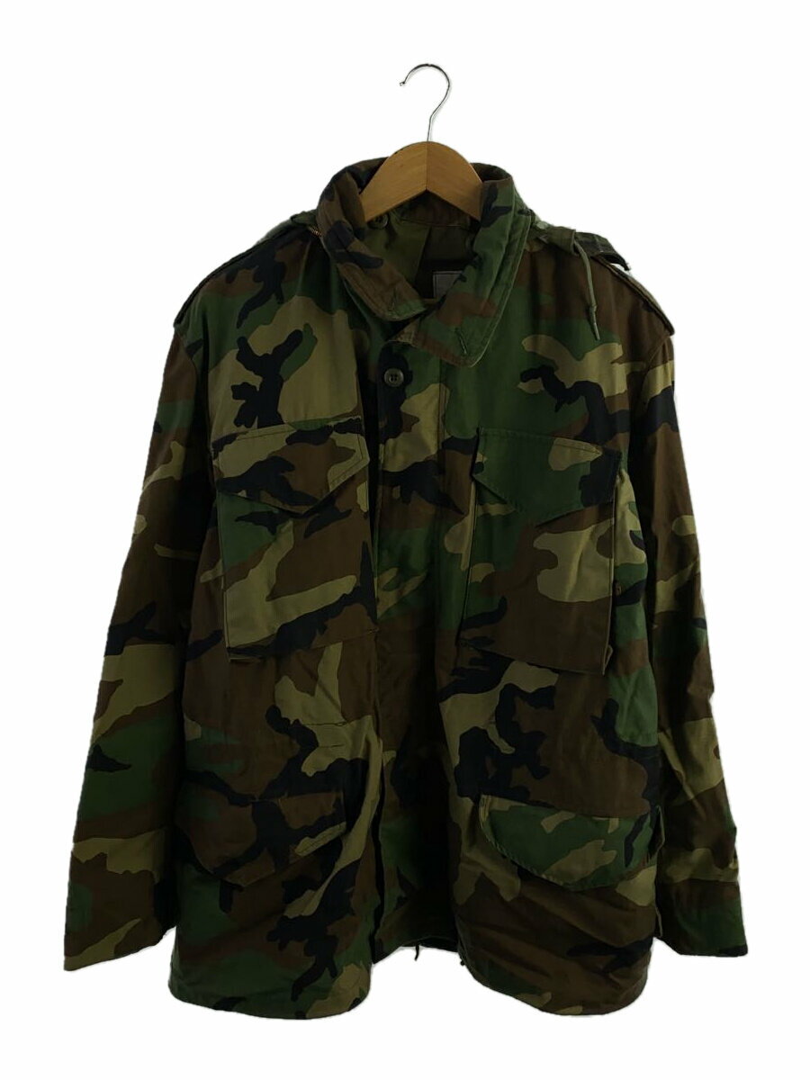 【中古】ALPHA INDUSTRIES◆ミリタリージャケット/M/ナイロン/KHK/カモフラ/8415-01-099-7839【メンズウェア】