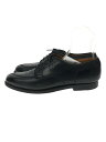 【中古】Alden◆NORWEGIAN FRONT BLUCHER HANDSEWN VAMP/BLK/961//【シューズ】