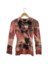 【中古】Jean Paul GAULTIER CLASSIQUE◆DIVA/セカンドスキン/長袖カットソー/40/ナイロン/ピンク/総柄/KKYAYM9115【...