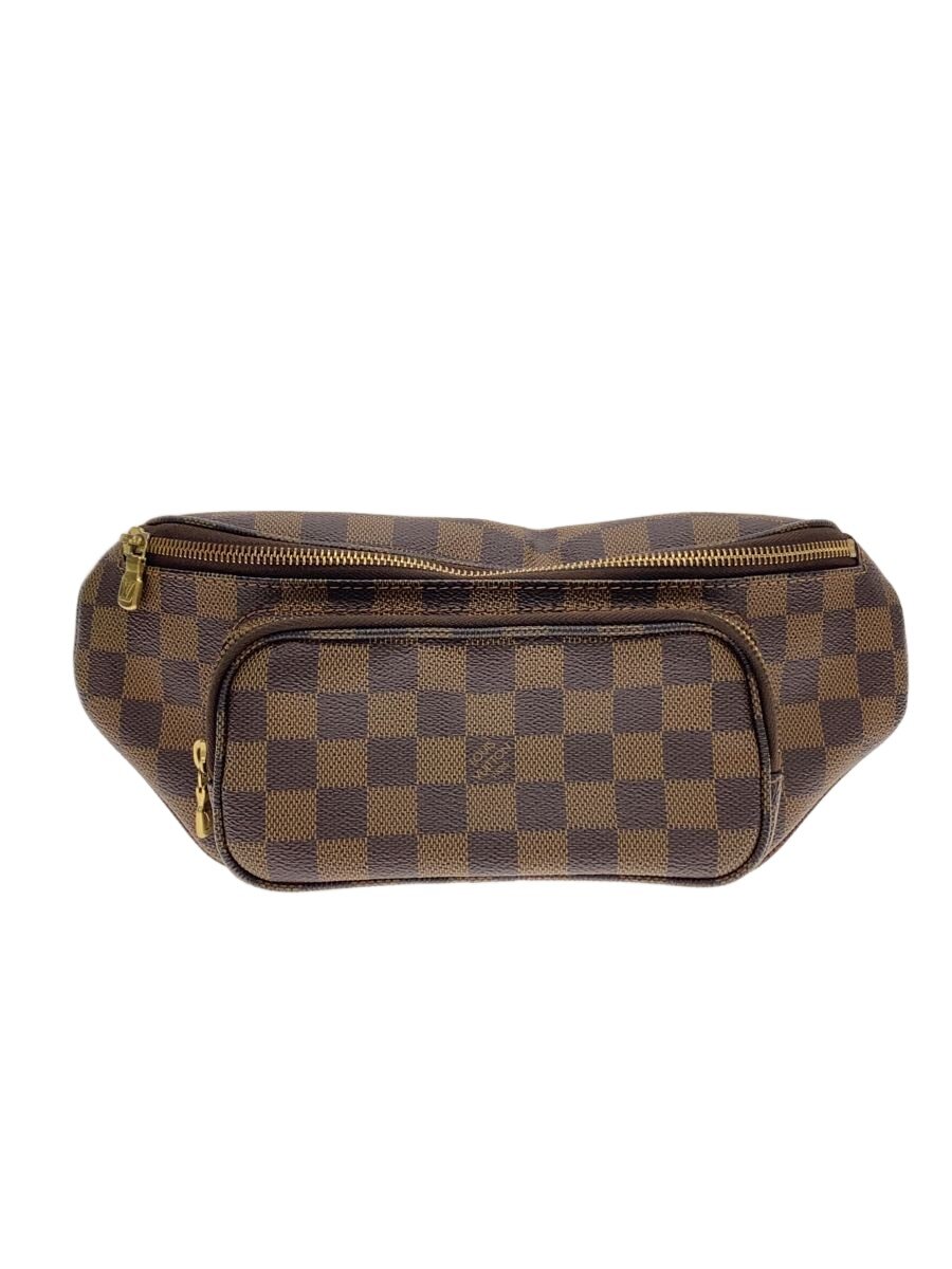 【中古】LOUIS VUITTON◆バムバッグ・メルヴィール_ダミエ・エベヌ/PVC/BRW/N51172【バッグ】