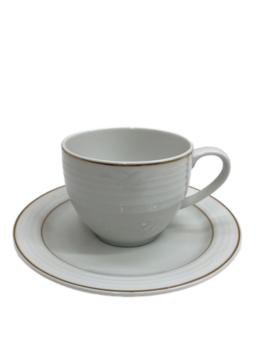 【中古】Noritake◆arctic gold/28pc/カップ&ソーサー/28点セット/WHT【キッチン用品】