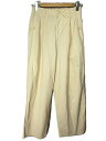 【中古】ISSEY MIYAKE◆スラックスパンツ/M/コットン/IVO/無地/IM41-FF108【メンズウェア】(4)