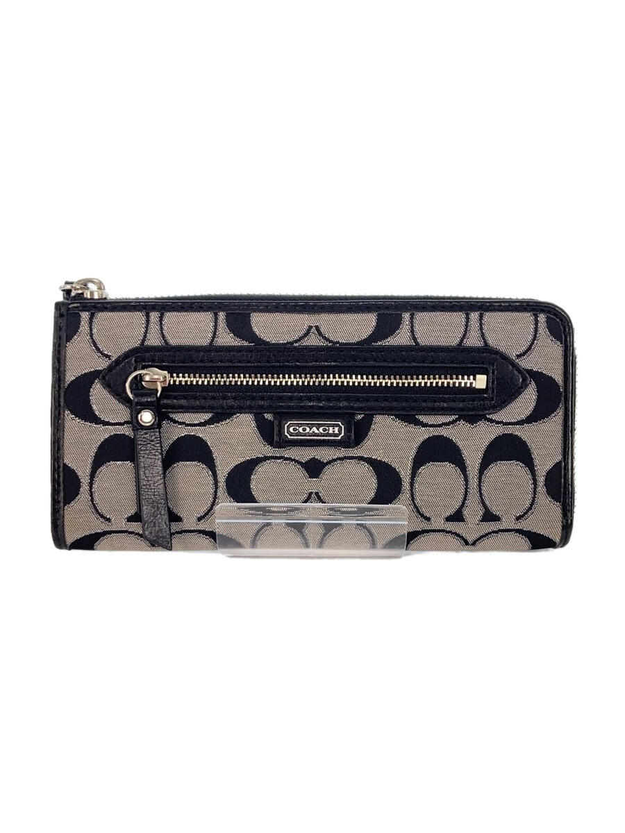 【中古】COACH◆長財布/--/BLK/レディース【服飾雑貨他】