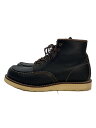 【中古】RED WING◆6-inch Classic Moc/ブーツ/UK9.5/BLK/8849【シューズ】(4)