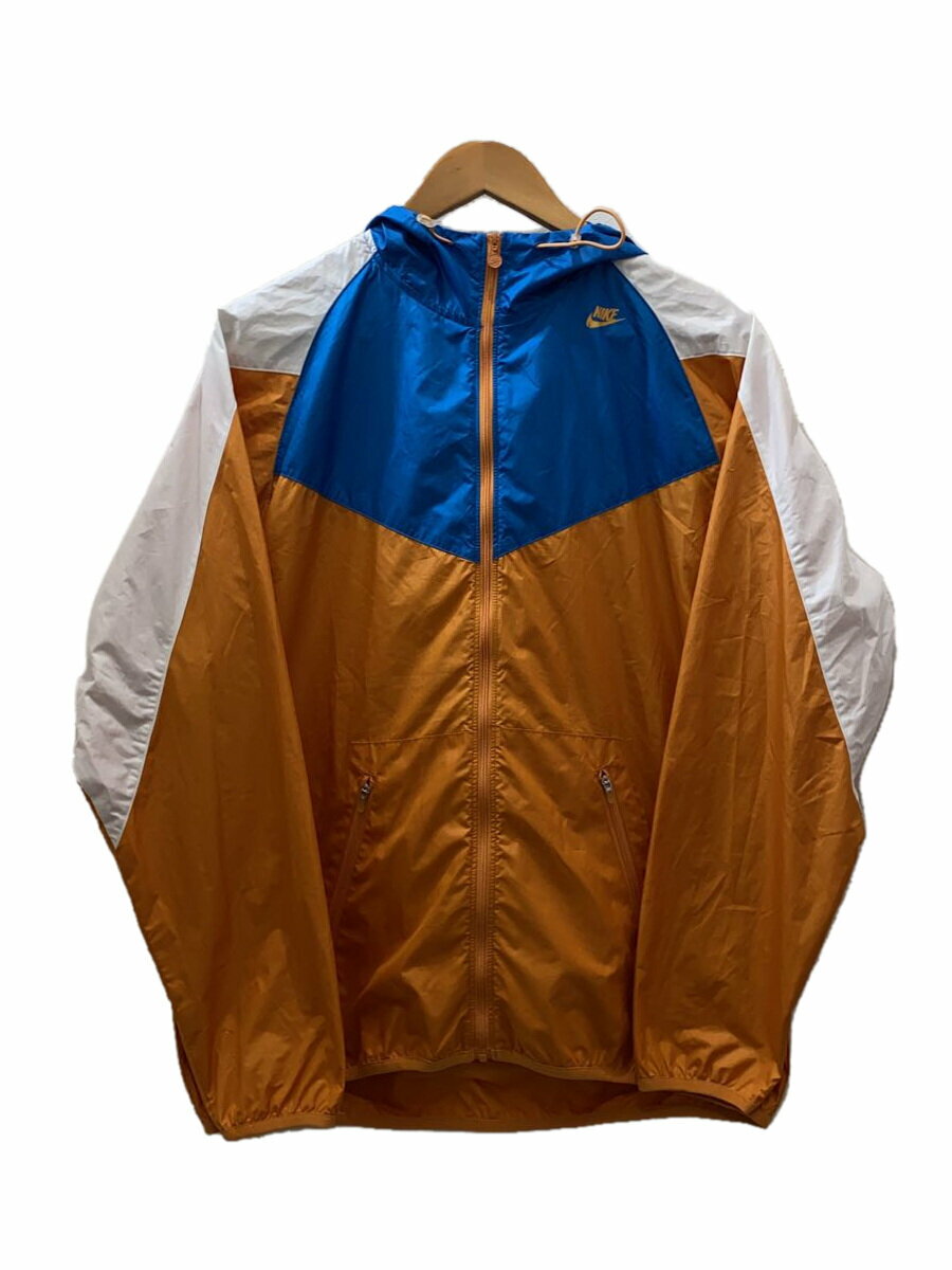 【中古】NIKE◆00s/ナイロンジャケット/M/ポリエステル/ORN【メンズウェア】