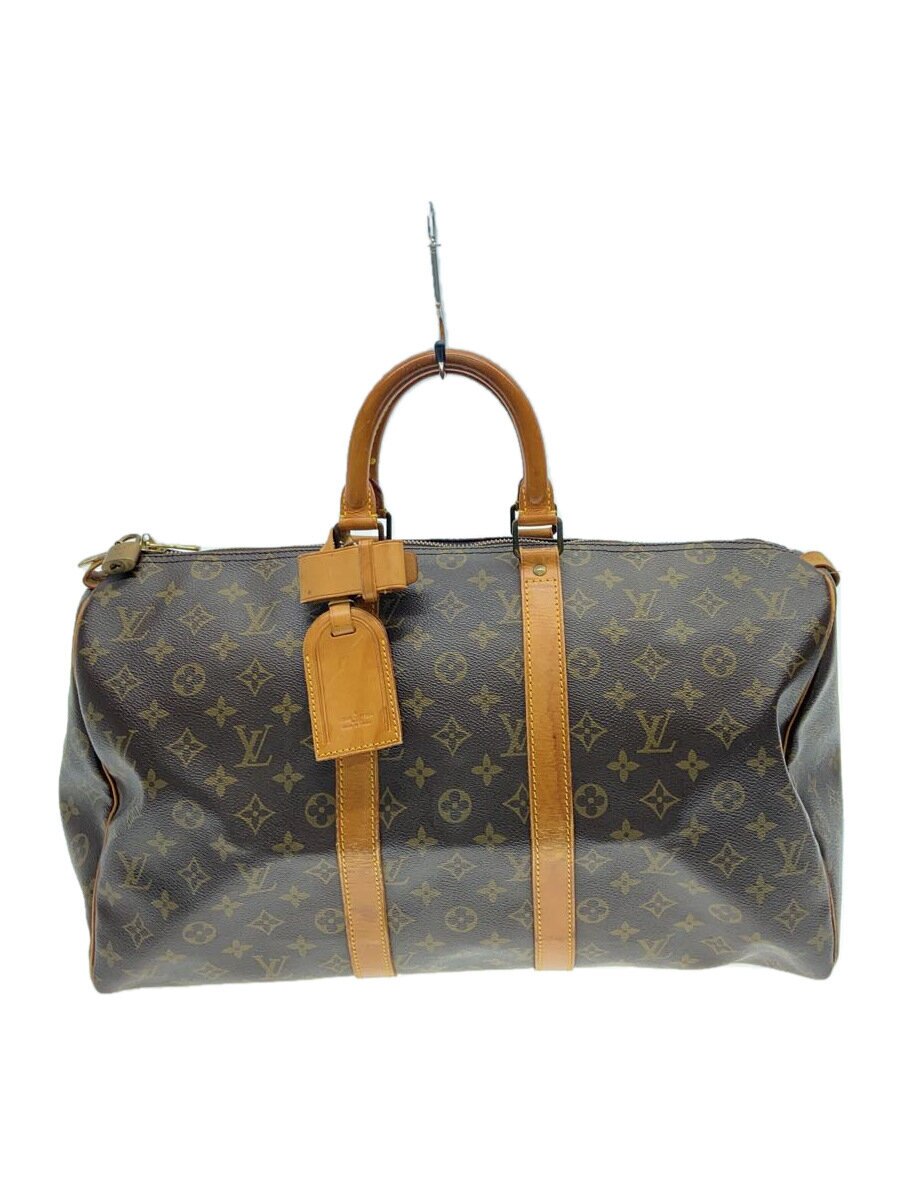 Boston Bags - 【中古】LOUIS VUITTON◆キーポル45_モノグラム・キャンバス_BRW/PVC/BRW/M41428【バッグ】
