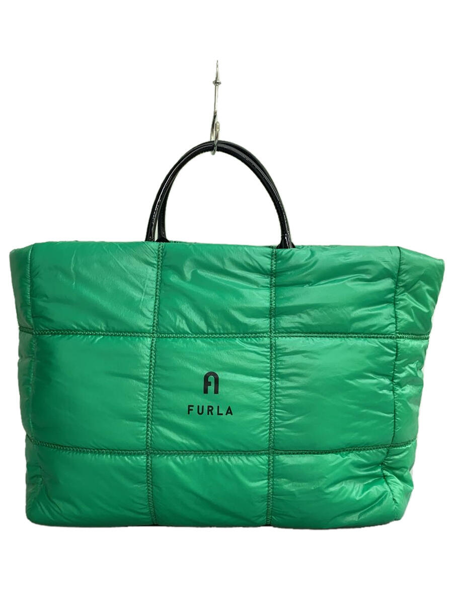 【中古】FURLA◆トートバッグ/--/GRN【バッグ】