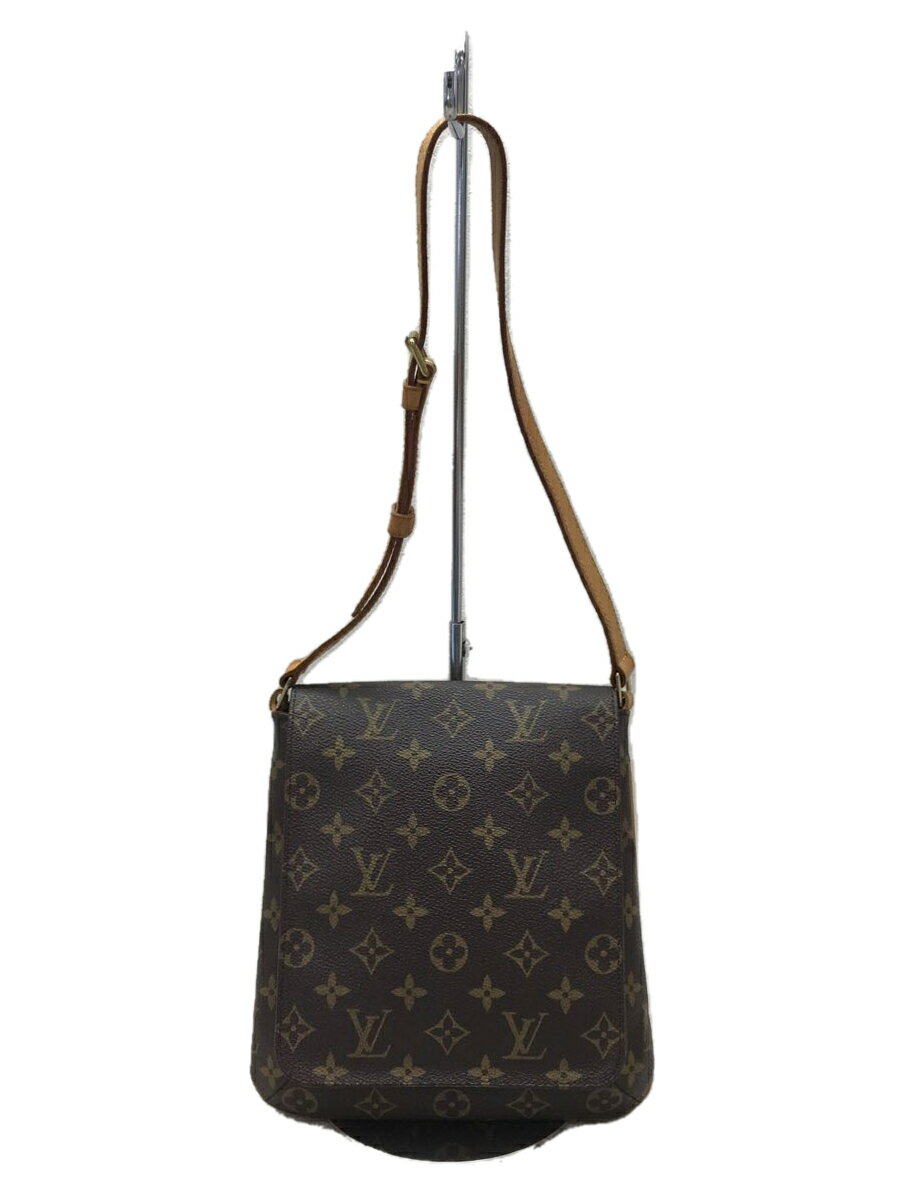 【中古】LOUIS VUITTON◆ミュゼット・サルサ・ショートショルダー_モノグラム_BRW/PVC/BRW/モノグラム【バッグ】