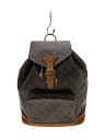 【中古】LOUIS VUITTON◆モンスリ_モノグラム・キャンバス_BRW/PVC/BRW【バッグ】