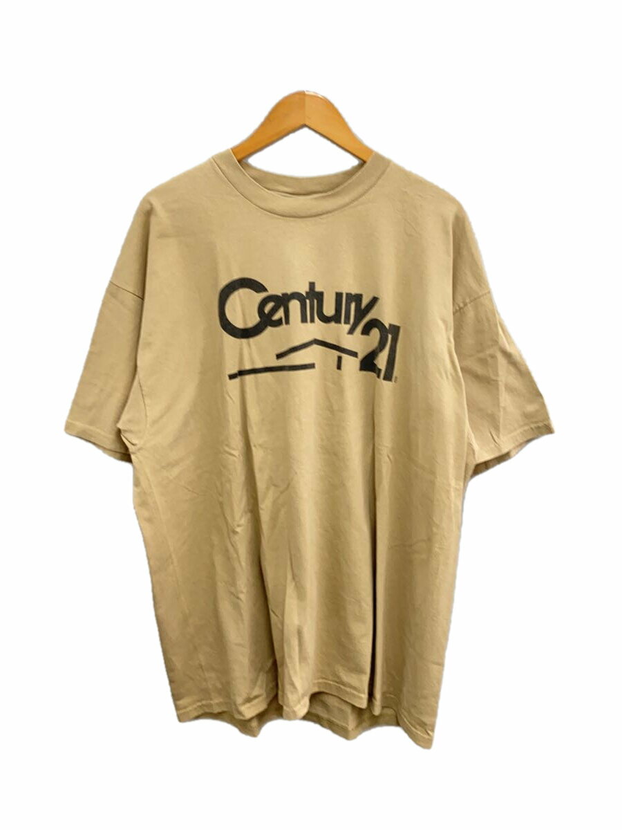【中古】Hanes◆Tシャツ/XXL/コットン/BRW/無地/century 21/usa製【メンズウェア】