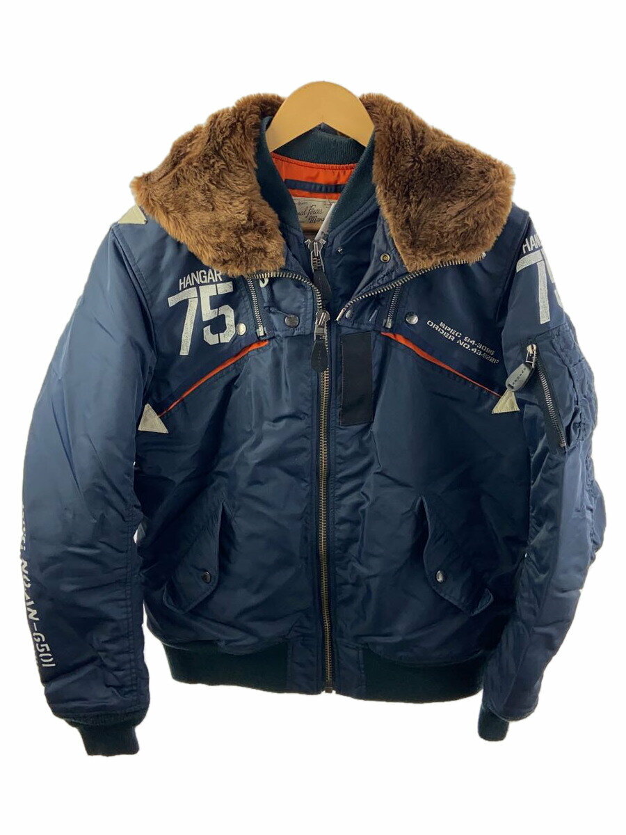 【中古】AVIREX◆ジャケット/XL/ナイロン/ネイビー/783-8252056【メンズウェア】