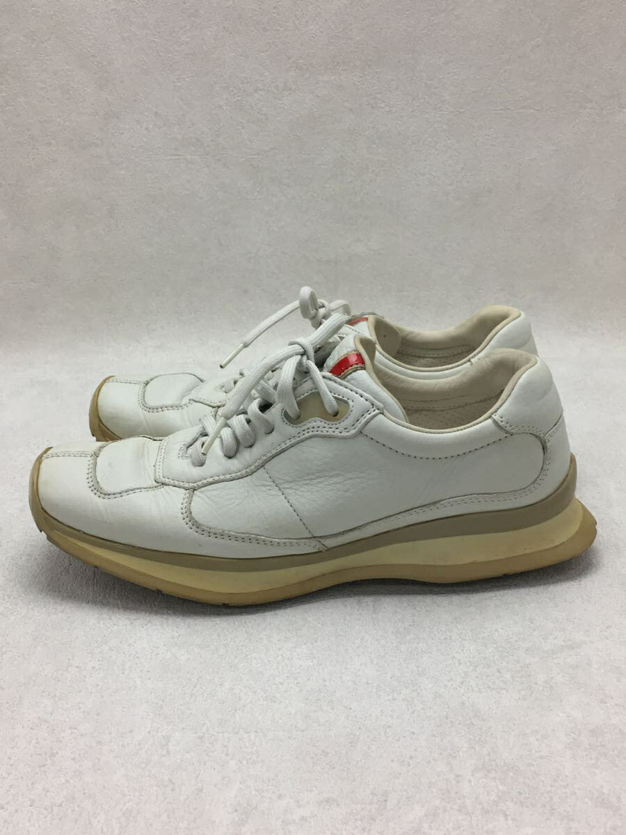 【中古】PRADA◆ローカットスニーカー/--/WHT/3E2000/プラダ/【シューズ】