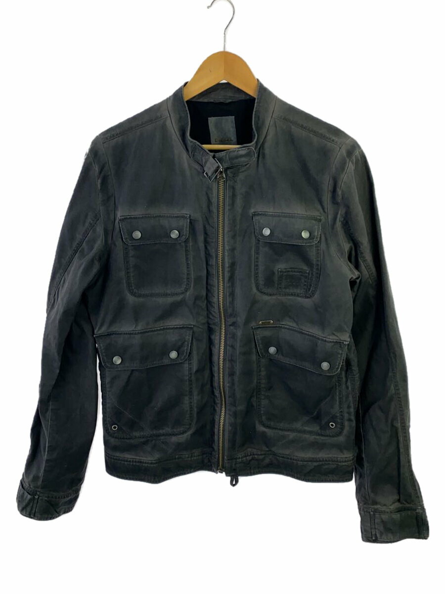 【中古】DIESEL◆ジャケット/L/コットン/GRY/無地/色褪せ【メンズウェア】