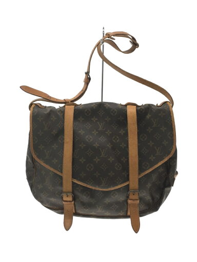 【中古】LOUIS VUITTON◆ショルダーバッグ/レザー/BRW/総柄/M42252【バッグ】 【中古】LOUIS VUITTON◆ショルダーバッグ/レザー/BRW/総柄/M42252【バッグ】