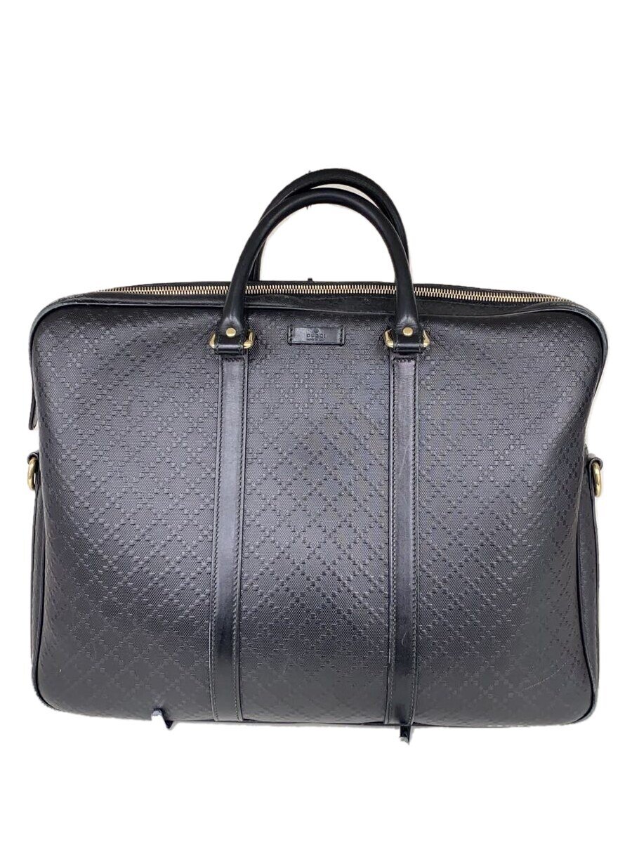 楽天2nd STREET 楽天市場店【中古】GUCCI◆ブリーフケース_ディアマンテ/レザー/BLK/総柄【バッグ】
