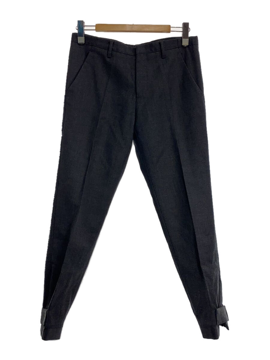 【中古】PRADA◆ボトム/--/ウール/GRY【メンズウェア】
