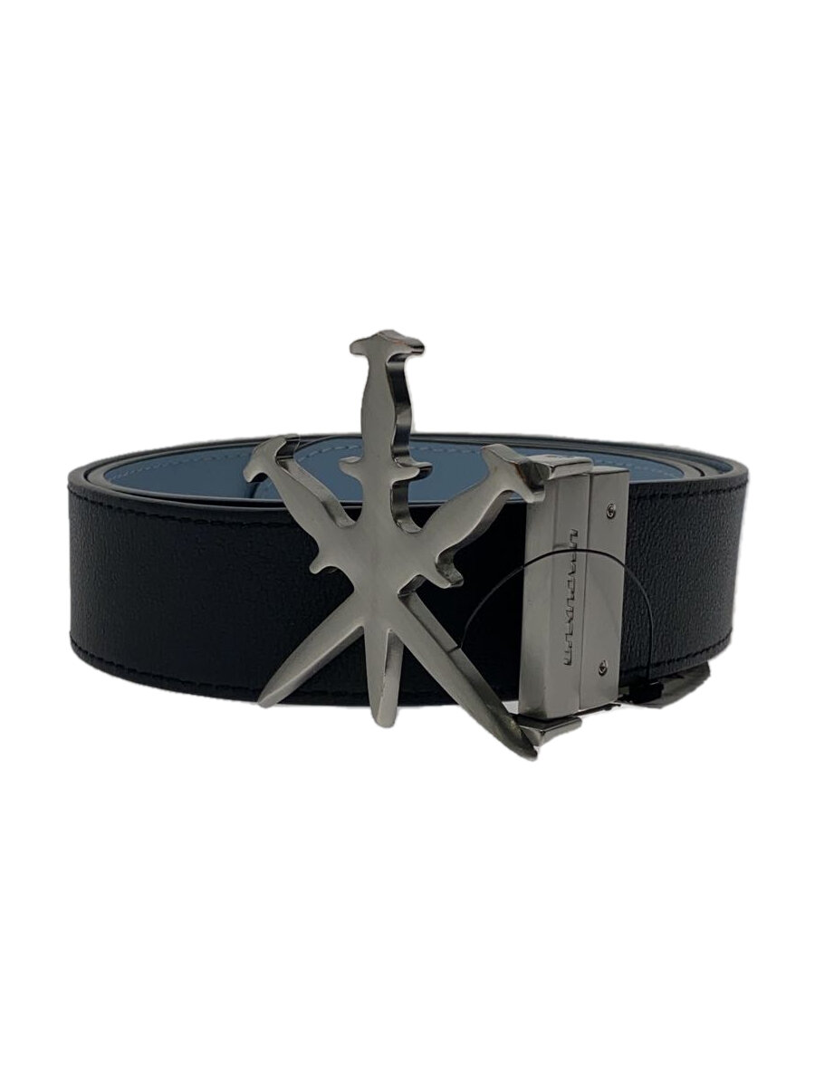 【中古】UNKNOWN LONDON◆DAGGER REVERSIBLE BELT/ベルト/--/BLK/メンズ【服飾雑貨他】