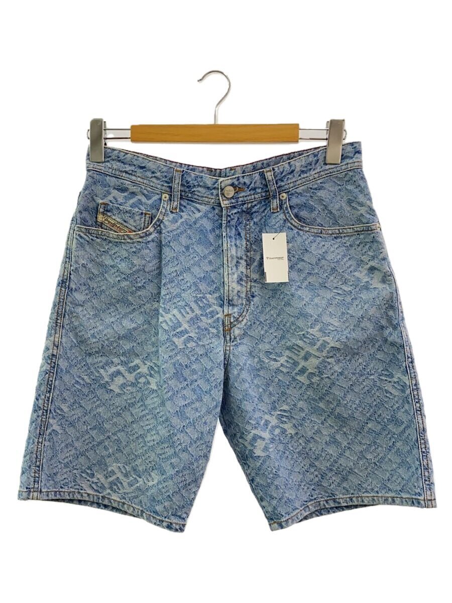 【中古】DIESEL◆D-WILLOH/デニムパンツ/ショートパンツ/ハーフパンツ/ボトム/28/デニム/BLU/総柄【メンズウェア】