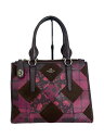 【中古】COACH◆ハンドバッグ_コンビレザー/レザー/PNK【バッグ】(4)
