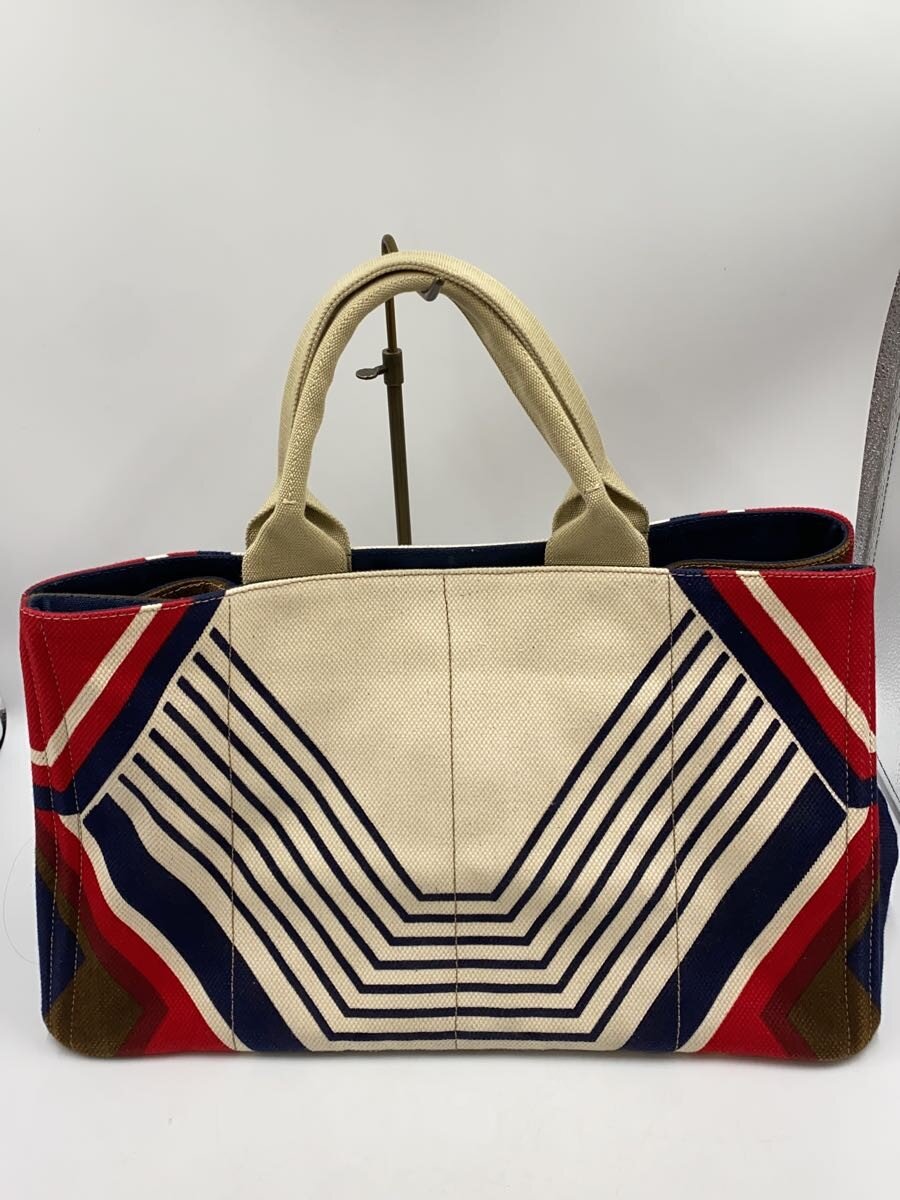 2nd STREET 楽天市場店の【中古】PRADA◆トートバッグ/キャンバス/RED/プリント【バッグ】｜アングル3