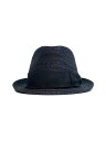 【中古】Borsalino◆ストローハット/M/ブラック/メンズ/ボルサリーノ//【服飾雑貨他】