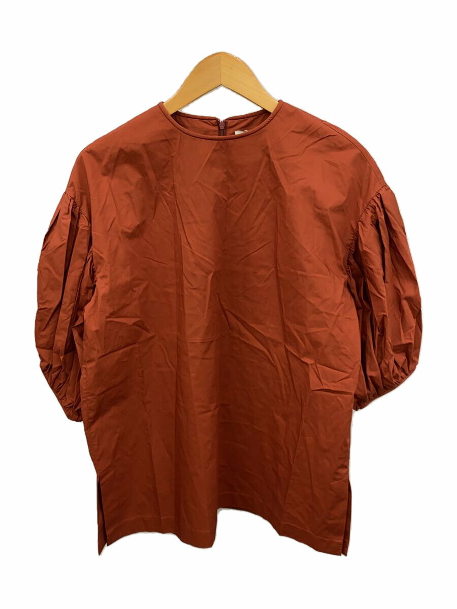 【中古】LAATO◆半袖ブラウス/FREE/コットン/BRW/無地/WB35-23N002【レディースウェア】